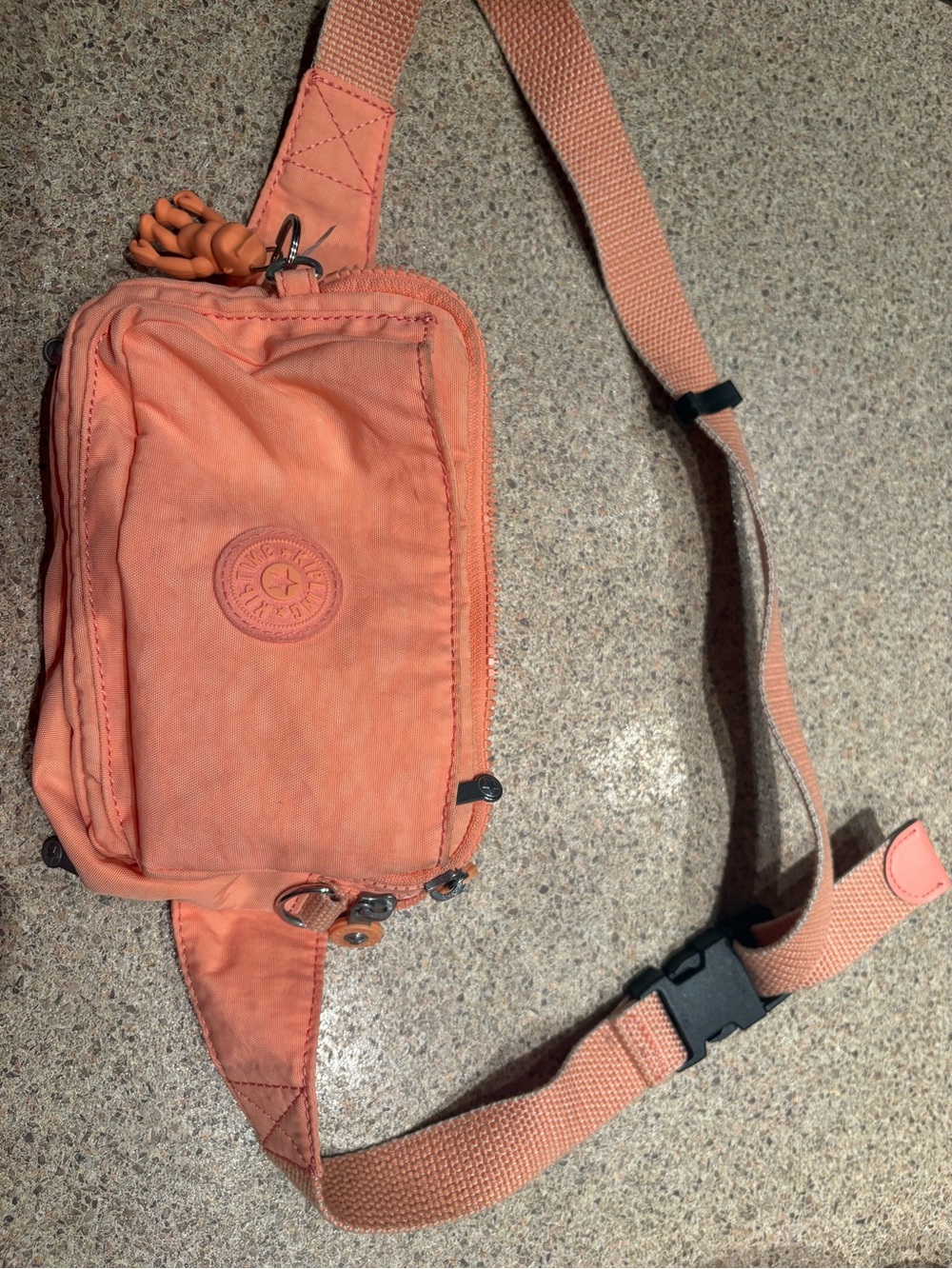 Coral Orange Waist or Crossbody Bag